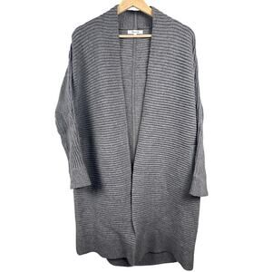 Madewell Knee-Length Gray Cardigan Heavy Warm Knit XS